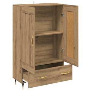 Vysoký bufet Artisanový dub 69,5 x 31 x 115 cm kompozitní dřevo - obrázek 5