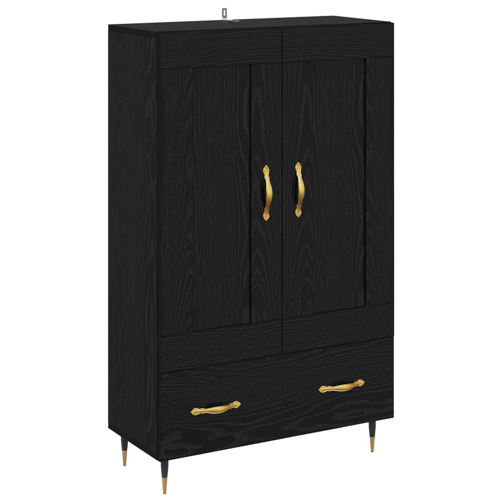 Thumbnail - vidaXL Highboard Schwarz Eichen-Optik 69,5 x 31 x 115 cm Holzwerkstoff