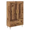 vidaXL K&otilde;rgushein Vana puit 69,5 x 31 x 115 cm Tehispuit