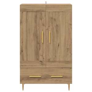 Vysoký bufet Artisanový dub 69,5 x 31 x 115 cm kompozitní dřevo - obrázek 6