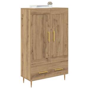 Vysoký bufet Artisanový dub 69,5 x 31 x 115 cm kompozitní dřevo - obrázek 3