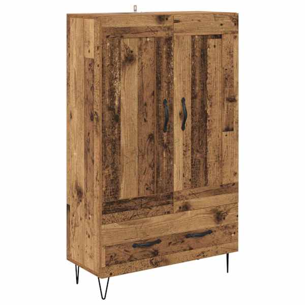 vidaXL K&otilde;rgushein Vana puit 69,5 x 31 x 115 cm Tehispuit