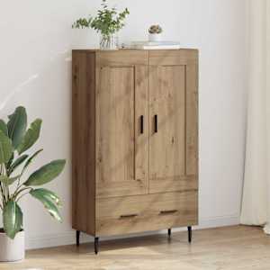 Vysoký bufet Artisanový dub 69,5 x 31 x 115 cm kompozitní dřevo - obrázek 1