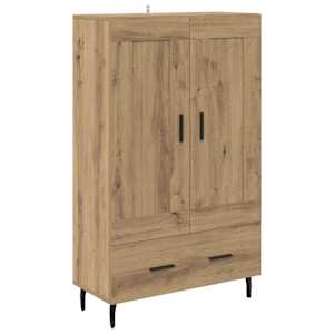 Vysoký bufet Artisanový dub 69,5 x 31 x 115 cm kompozitní dřevo - obrázek 2