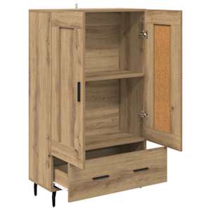 Vysoký bufet Artisanový dub 69,5 x 31 x 115 cm kompozitní dřevo - obrázek 5