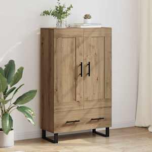 Vysoký bufet Artisanový dub 69,5 x 31 x 115 cm kompozitní dřevo - obrázek 1