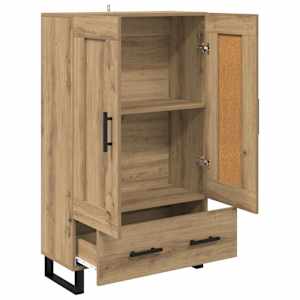 Vysoký bufet Artisanový dub 69,5 x 31 x 115 cm kompozitní dřevo - obrázek 5