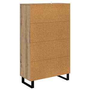 Vysoký bufet Artisanový dub 69,5 x 31 x 115 cm kompozitní dřevo - obrázek 8