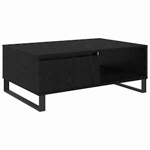 vidaXL Kohvilaud Must tamm 90 x 60 x 35 cm Tehispuit