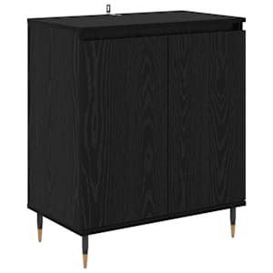 Servírovací skříň Černý dub 60 x 35 x 70 cm kompozitní dřevo - obrázek 2