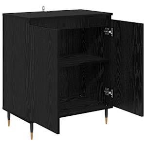 Servírovací skříň Černý dub 60 x 35 x 70 cm kompozitní dřevo - obrázek 5