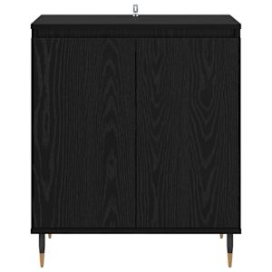 Servírovací skříň Černý dub 60 x 35 x 70 cm kompozitní dřevo - obrázek 6