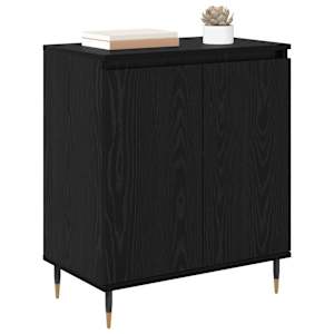 Servírovací skříň Černý dub 60 x 35 x 70 cm kompozitní dřevo - obrázek 3