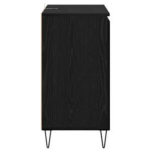 Servírovací skříň Černý dub 60 x 35 x 70 cm kompozitní dřevo - obrázek 7