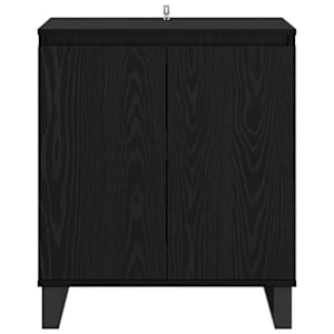 Servírovací skříň Černý dub 60 x 35 x 70 cm kompozitní dřevo - obrázek 6