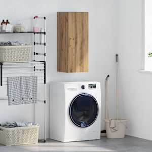 Stenska omara Umetni hrast 34,5 x 34 x 90 cm Konstruiran les