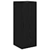 vidaXL Seinakapp Must tamm 34,5 x 34 x 90 cm Tehispuit