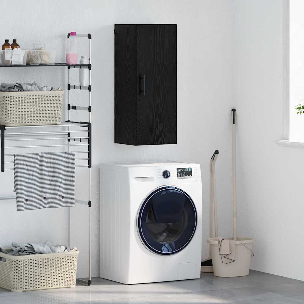 Bufete și comode - Dulap montat pe perete Stejar Negru 34,5 x 34 x 90 cm