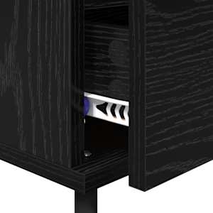 Noční skříňka 2 pcs Černý dub 40 x 35 x 50 cm kompozitní dřevo - obrázek 10