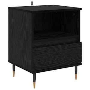 Noční skříňka 2 pcs Černý dub 40 x 35 x 50 cm kompozitní dřevo - obrázek 6