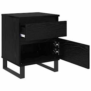 Noční skříňka 2 pcs Černý dub 40 x 35 x 50 cm kompozitní dřevo - obrázek 5