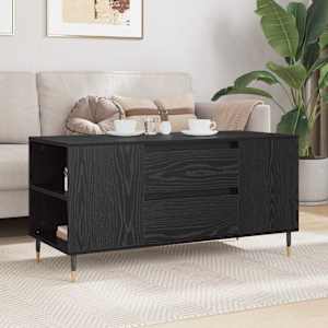 Konferenční stolek se zásuvkou Černý dub 102 x 44,5 x 50 cm - obrázek 4