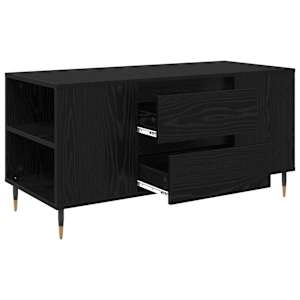 Konferenční stolek se zásuvkou Černý dub 102 x 44,5 x 50 cm - obrázek 5