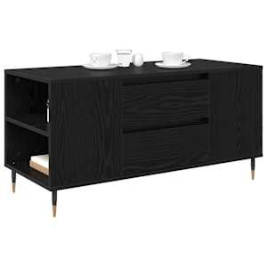 Konferenční stolek se zásuvkou Černý dub 102 x 44,5 x 50 cm - obrázek 3