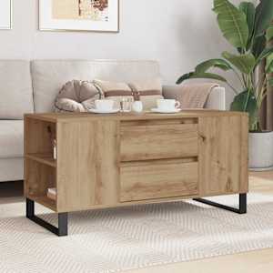 Konferenční stolek Artisanový dub 102 x 44,5 x 50 cm - obrázek 4