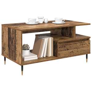 Konferenční stolek Staré dřevo 90 x 49 x 45 cm kompozitní dřevo - obrázek 3