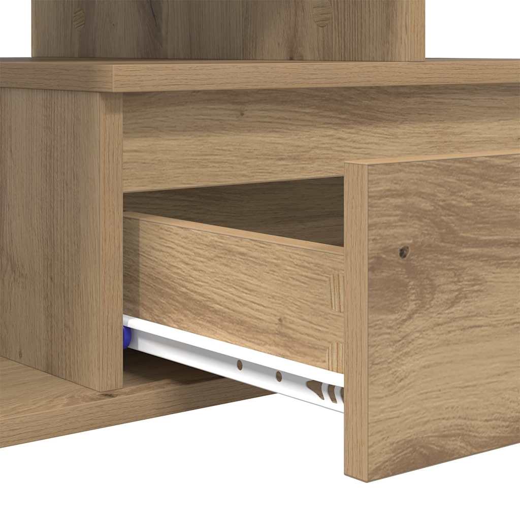 Масичка за кафе дъб артизан 90 x 49 x 45 см Инженерно дърво - Image 9
