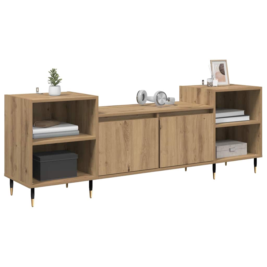 vidaXL TV-kast Artisan Eiken 160 x 35 x 55 cm Bewerkt hout