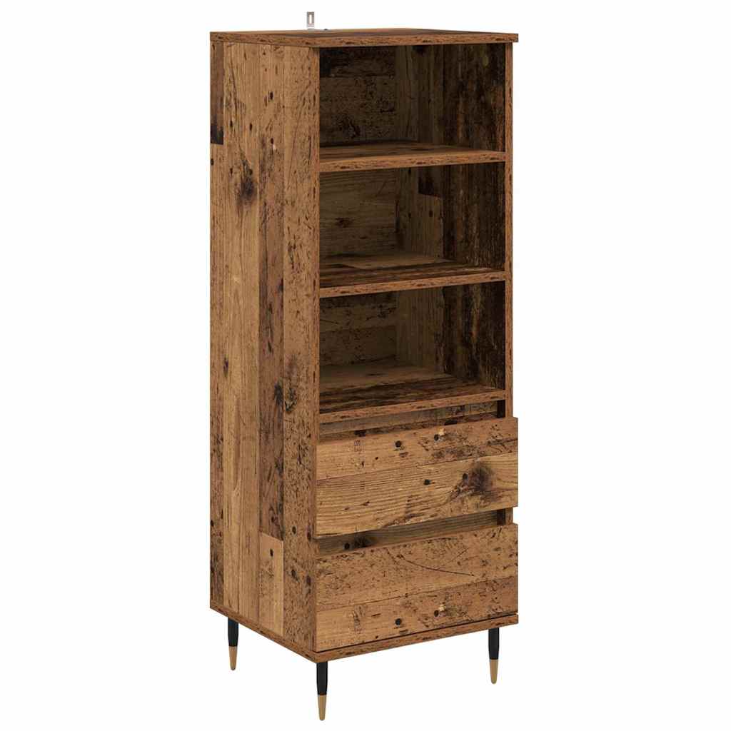 Thumbnail - vidaXL Highboard mit Schubladen Altholz 40 x 36 x 110 cm Holzwerkstoff