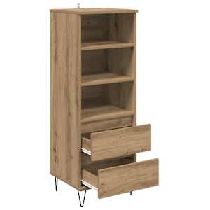 Vysoký bufet Artisanový dub 40 x 36 x 110 cm kompozitní dřevo - obrázek 5