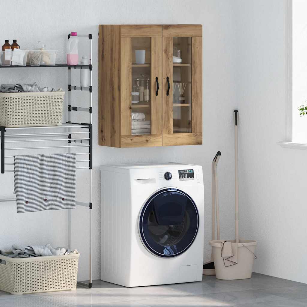 vidaXL Wandschrank Artisan-Eiche 69,5 x 34 x 90 cm