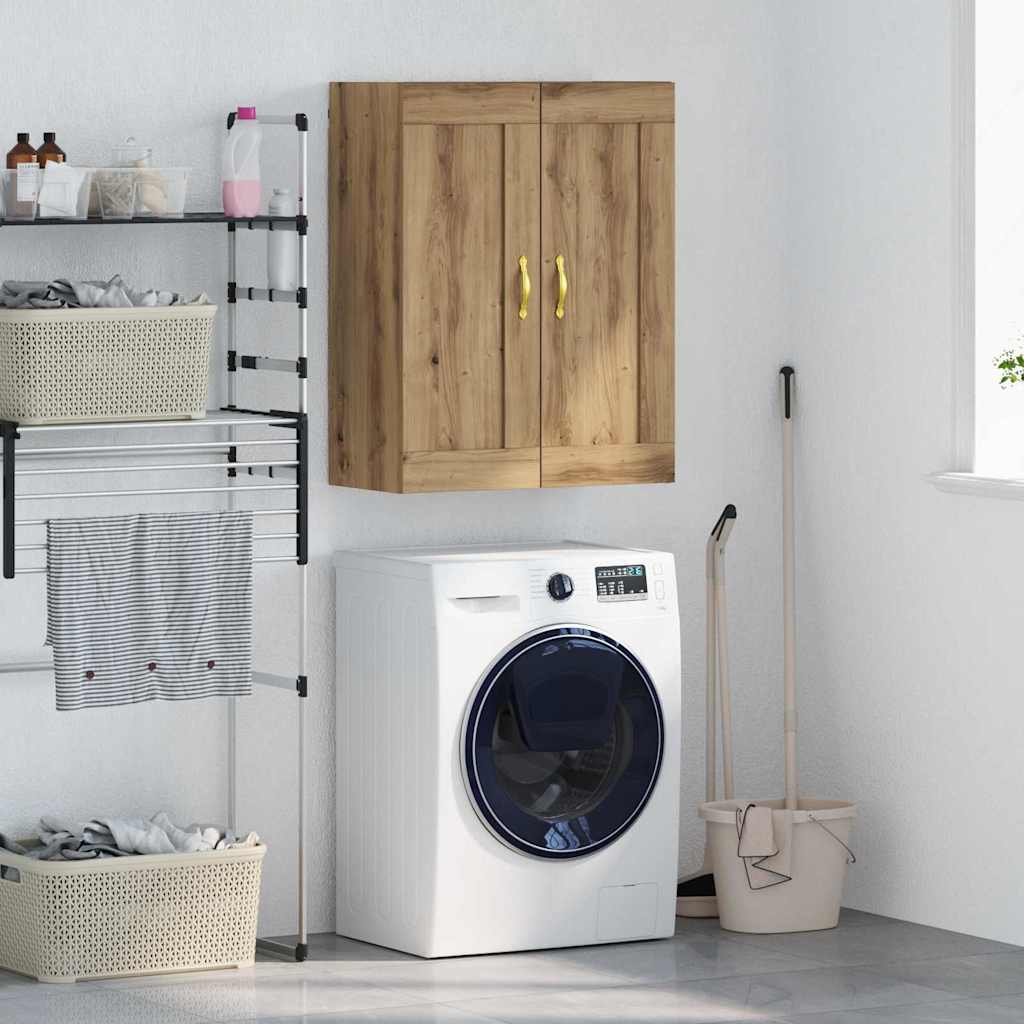 vidaXL Wandschrank Artisan-Eiche 69,5 x 34 x 90 cm Holzwerkstoff