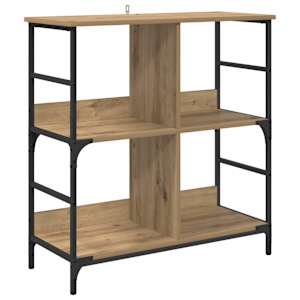 vidaXL Raamatukapp 4 tasandit 78.5 x 33 x 82 cm Tehispuit k&auml;sit&ouml;&ouml;tamm