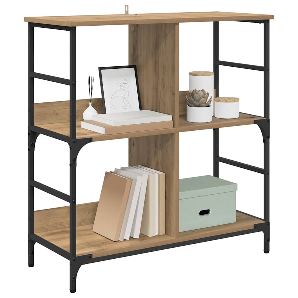 vidaXL Boekenkast artisanaal eikenkleurig 78,5 x 33 x 82 cm