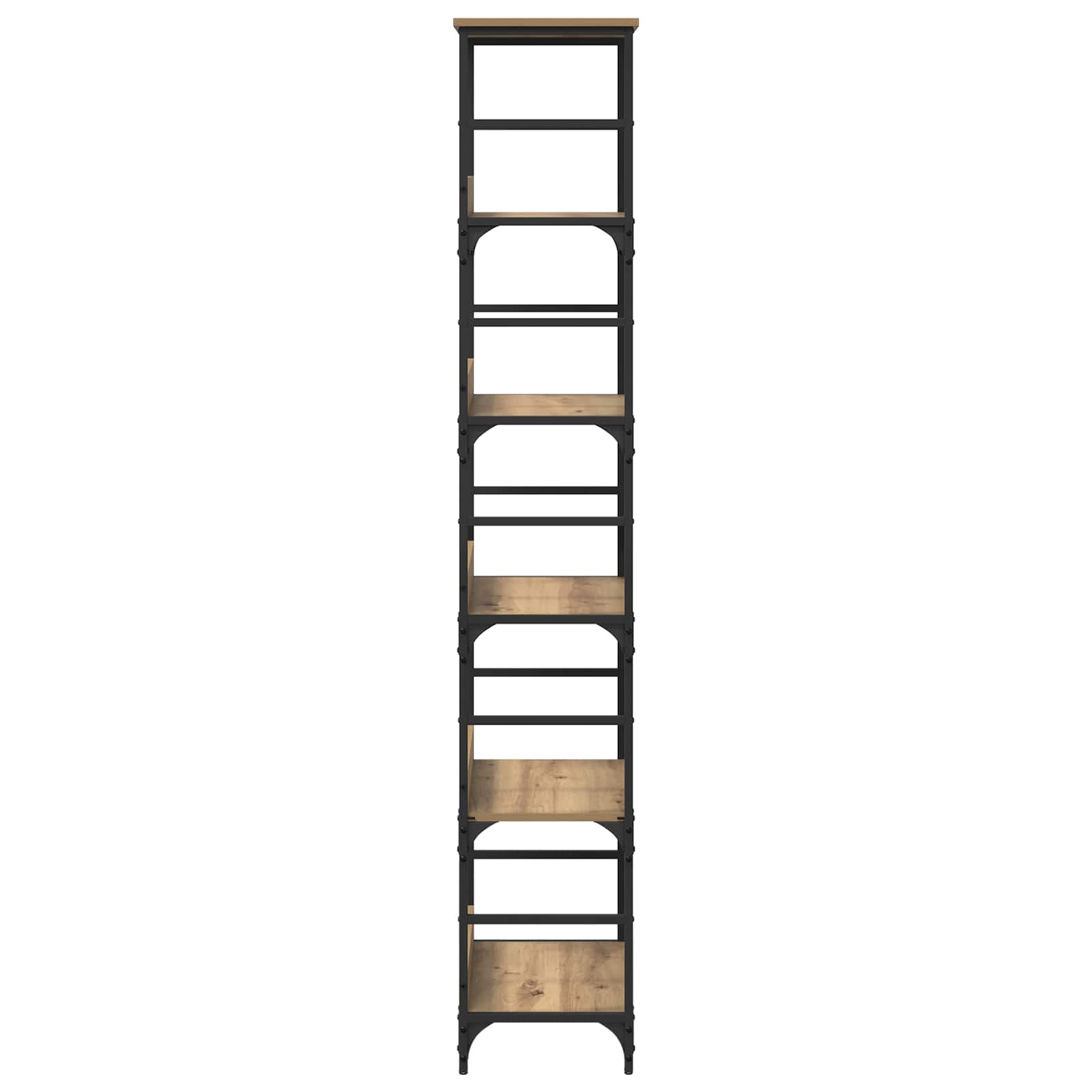 Knjižna polica Umetni hrast 50 x 33 x 188,5 cm Konstruiran les - slika 6