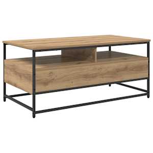 Konferenční stolek se zásuvkou Artisanový dub 100 x 51 x 45 cm - obrázek 8