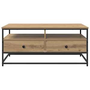 Konferenční stolek se zásuvkou Artisanový dub 100 x 51 x 45 cm - obrázek 6