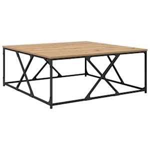 Konferenční stolek Artisanový dub 100 x 100 x 40 cm - obrázek 7