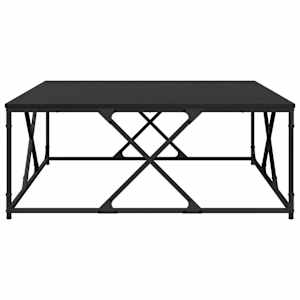 Konferenční stolek Černý dub 100 x 100 x 40 cm kompozitní dřevo - obrázek 5