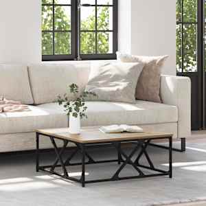 Klubska miza Umetni hrast 70 x 70 x 30 cm Konstruiran les