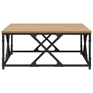 Konferenční stolek Artisanový dub 70 x 70 x 30 cm - obrázek 5