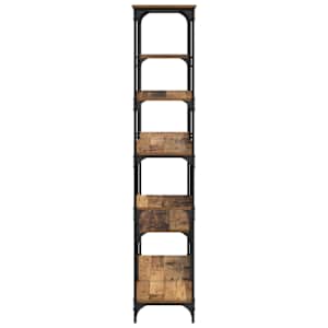 Knihovna Staré dřevo 99 x 35,5 x 176 cm kompozitní dřevo - obrázek 6