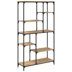 vidaXL Raamatukapp 5 tasandit 99 x 35,5 x 176 cm Tehispuit