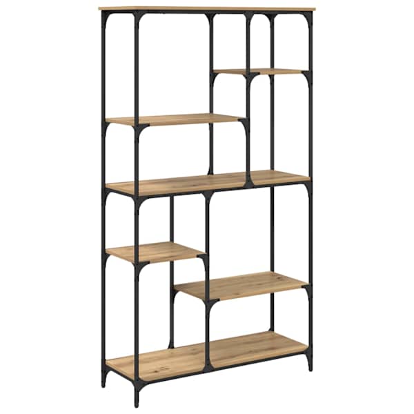 vidaXL Raamatukapp 5 tasandit 99 x 35,5 x 176 cm Tehispuit