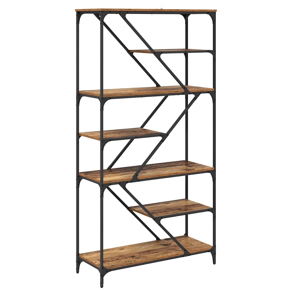 Raamatukapp Vana puit 91 x 36 x 176 cm Tehispuit - Image 7