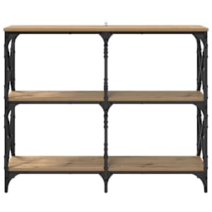 Konzolový stolek Artisanový dub 100 x 28 x 80,5 cm - obrázek 5